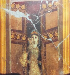 Affresco di Pompei raffigurante Cleopatra.
