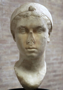 Bust of Cleopatra, coeval, preserved in the Vatican Museums.