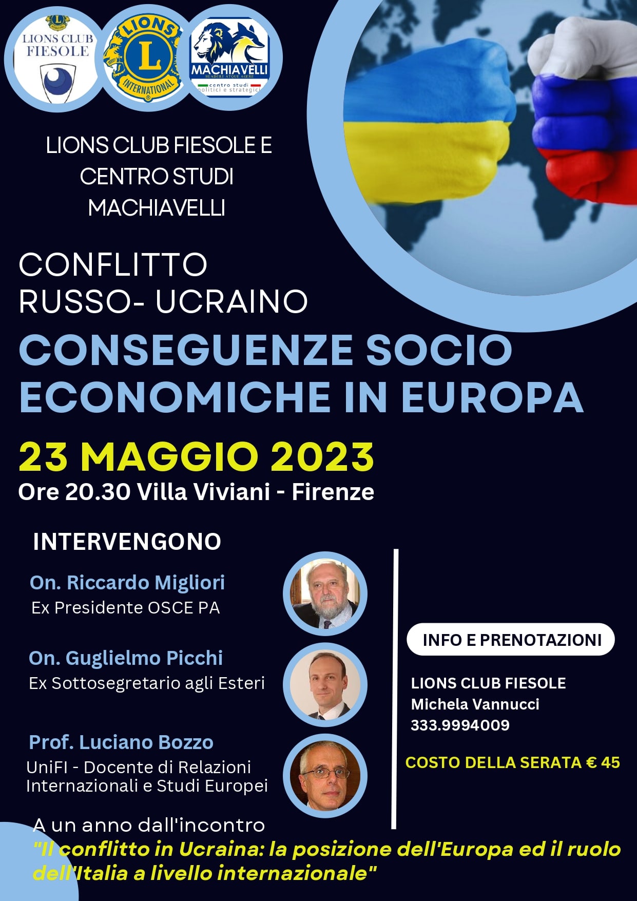 conferenza 23 05 2023 conflitto russo ucraino conseguenze socio economiche europa