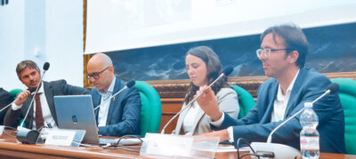 Lorenzo Bernasconi at the conference "Drugs, people, and terror: Illegal traffickings in the Mediterranean", sponsored by the Machiavelli Center for Political and Strategic Studies in Rome, Chamber of Deputies, 7th Nov. 2023